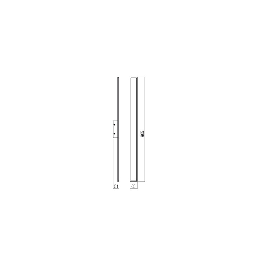 Redo 01-2769 - LED Sienas lampa WAPI LED/23W/230V 90,5 cm melna