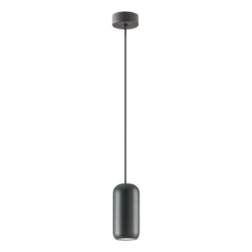 Redo 01-3474 - Lustra ar auklu BOOM 1xGU10/10W/230V d. 7,6 cm melna