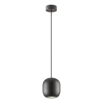 Redo 01-3477 - Lustra ar auklu BOOM 1xGU10/10W/230V d. 12 cm melna