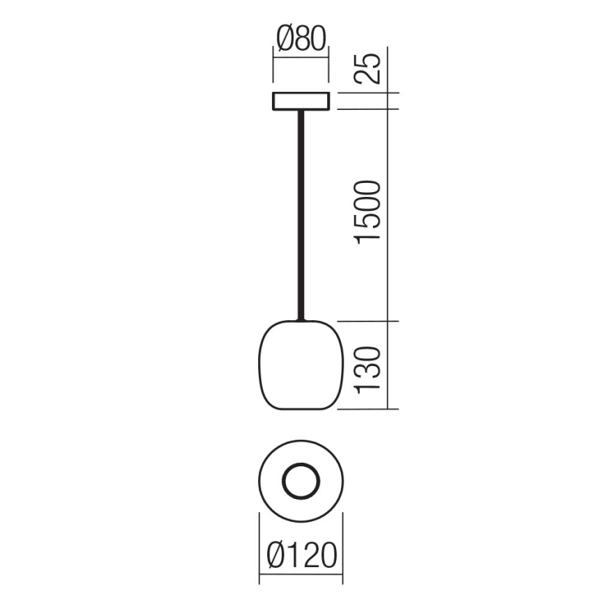 Redo 01-3478 - Lustra ar auklu BOOM 1xGU10/10W/230V d. 12 cm zaļa