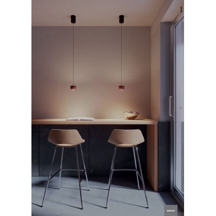 Redo 01-3548 - LED Lustra ar auklu AVES LED/12W/230V d. 9,6 cm CRI 90 varš