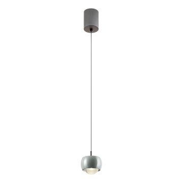 Redo 01-3549 - LED Lustra ar auklu AVES LED/12W/230V d. 9,6 cm CRI 90 pelēka