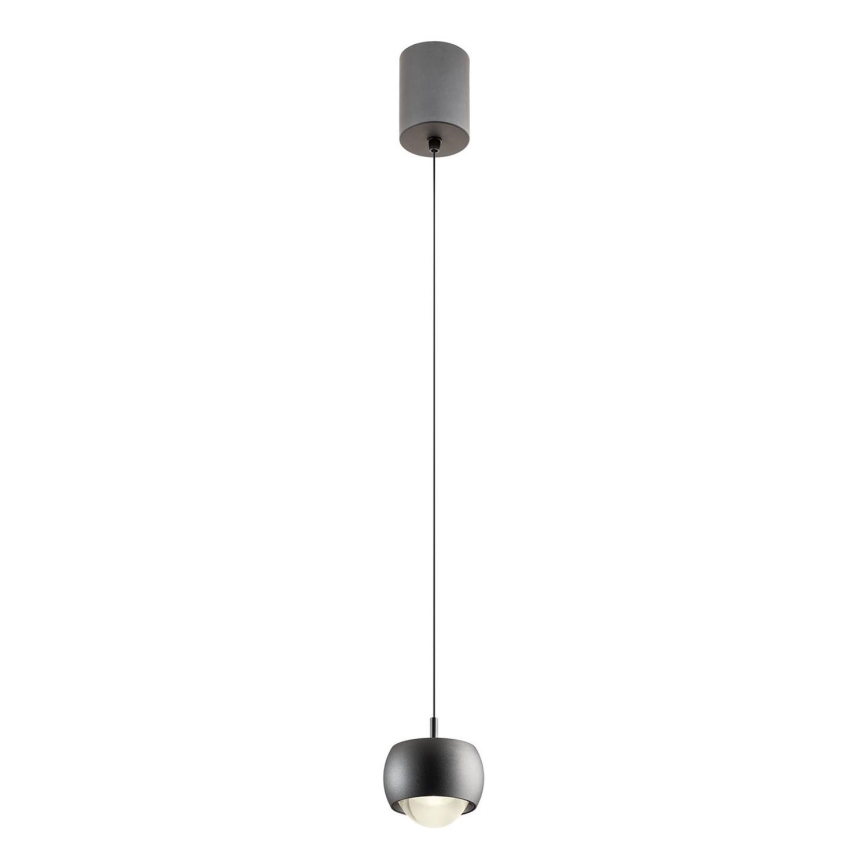 Redo 01-3550 - LED Lustra ar auklu AVES LED/12W/230V d. 9,6 cm CRI 90 melna