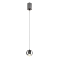 Redo 01-3551 - LED Lustra ar auklu AVES LED/12W/230V d. 9,6 cm CRI 90 antracīta