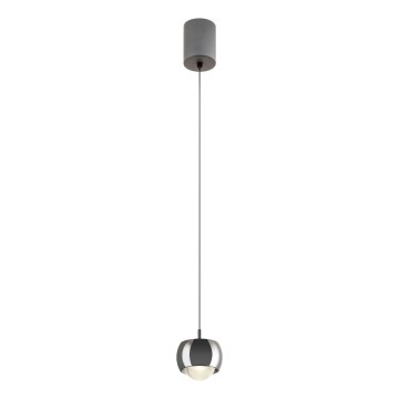 Redo 01-3551 - LED Lustra ar auklu AVES LED/12W/230V d. 9,6 cm CRI 90 antracīta
