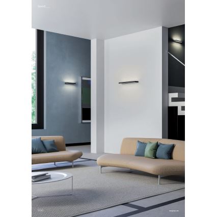 Redo 01-3553 - LED Sienas lampa SEED LED/15W/230V melna