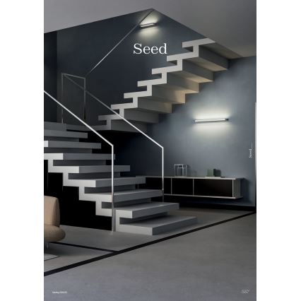 Redo 01-3555 - LED Sienas lampa SEED LED/30W/230V melna