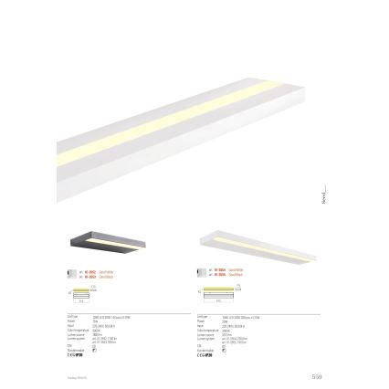 Redo 01-3555 - LED Sienas lampa SEED LED/30W/230V melna