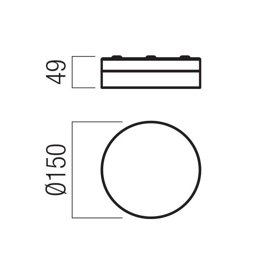 Redo 01-3725 - LED Vannas istabas griestu lampa FRISBI LED/8W/230V d. 15 cm CRI 90 IP44 spīdīgi hromēts