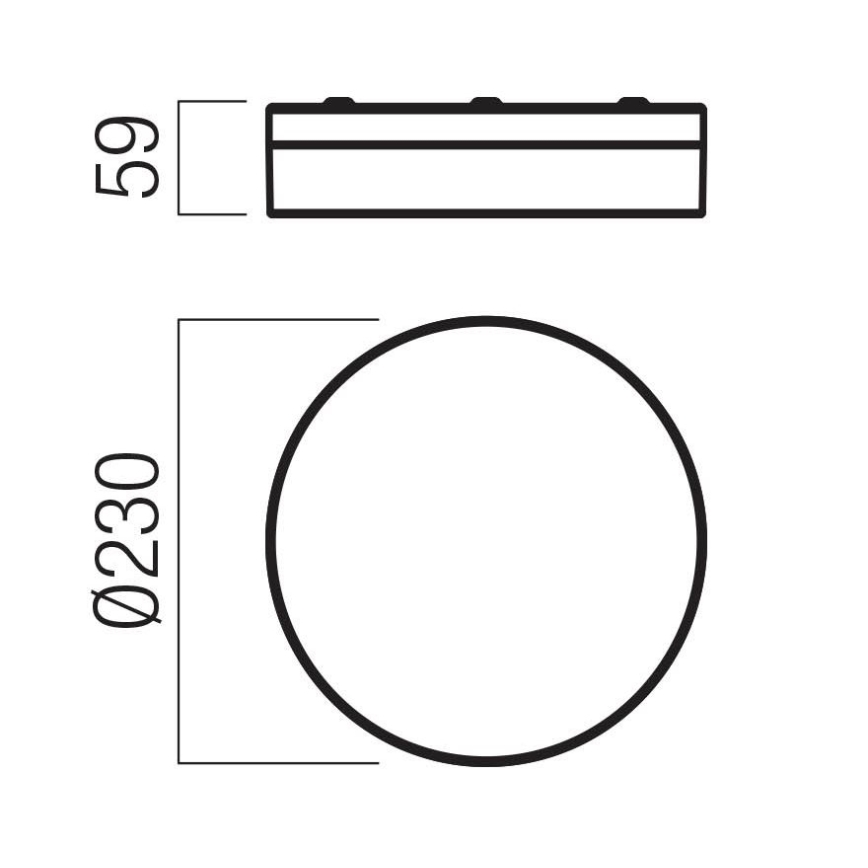 Redo 01-3731 - LED Vannas istabas griestu lampa FRISBI LED/12W/230V d. 23 cm CRI 90 3000/4000K IP44 balta