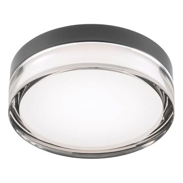 Redo 01-3733 - LED Vannas istabas griestu lampa FRISBI LED/8W/230V d. 15 cm CRI 90 IP44 melna