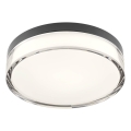 Redo 01-3735 - LED Vannas istabas griestu lampa FRISBI LED/12W/230V d. 23 cm CRI 90 3000/4000K IP44 melna