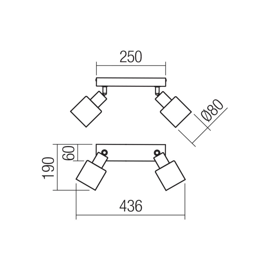 Redo 01-3985 - Starmetis ROTIS 2xE14/15W/230V