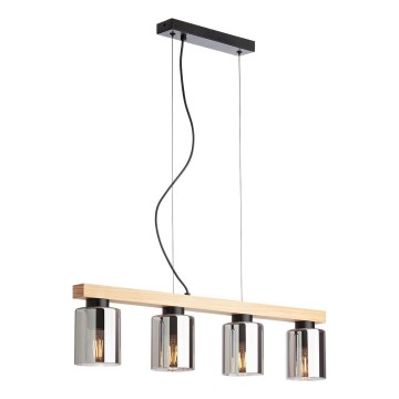Redo 01-3986 - Lustra ar auklu ROTIS 4xE27/15W/230V