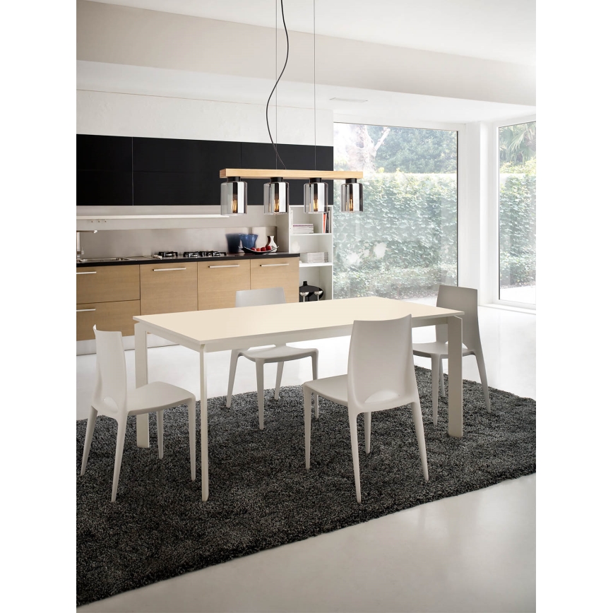 Redo 01-3986 - Lustra ar auklu ROTIS 4xE27/15W/230V