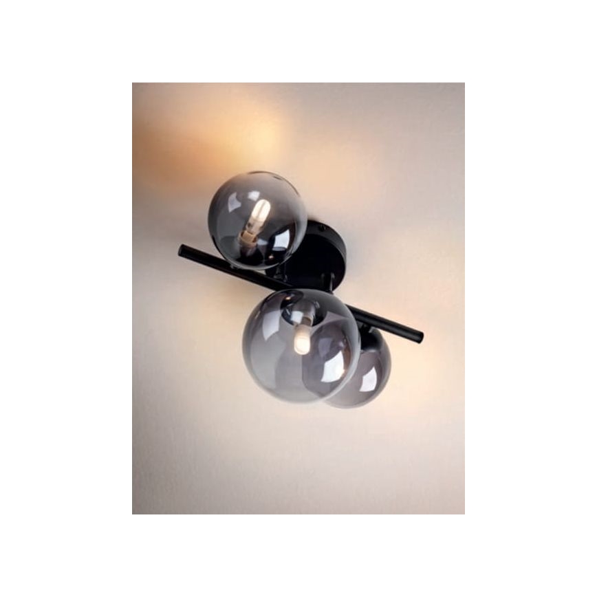 Redo 01-3988 - Virsapmetuma lustra ASTRA 3xG9/8W/230V melna