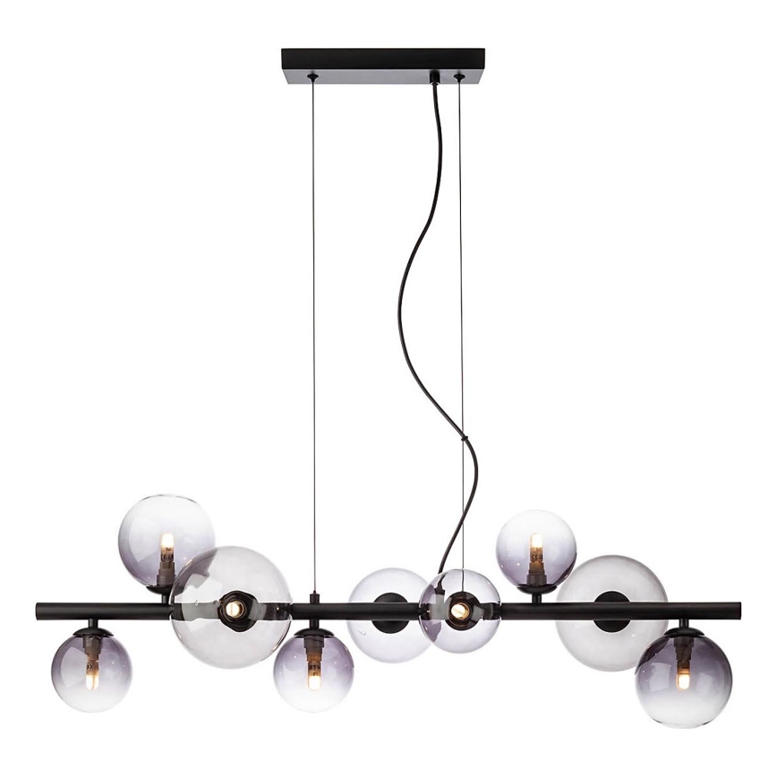 Redo 01-3989 - Lustra ar auklu ASTRA 9xG9/8W/230V melna