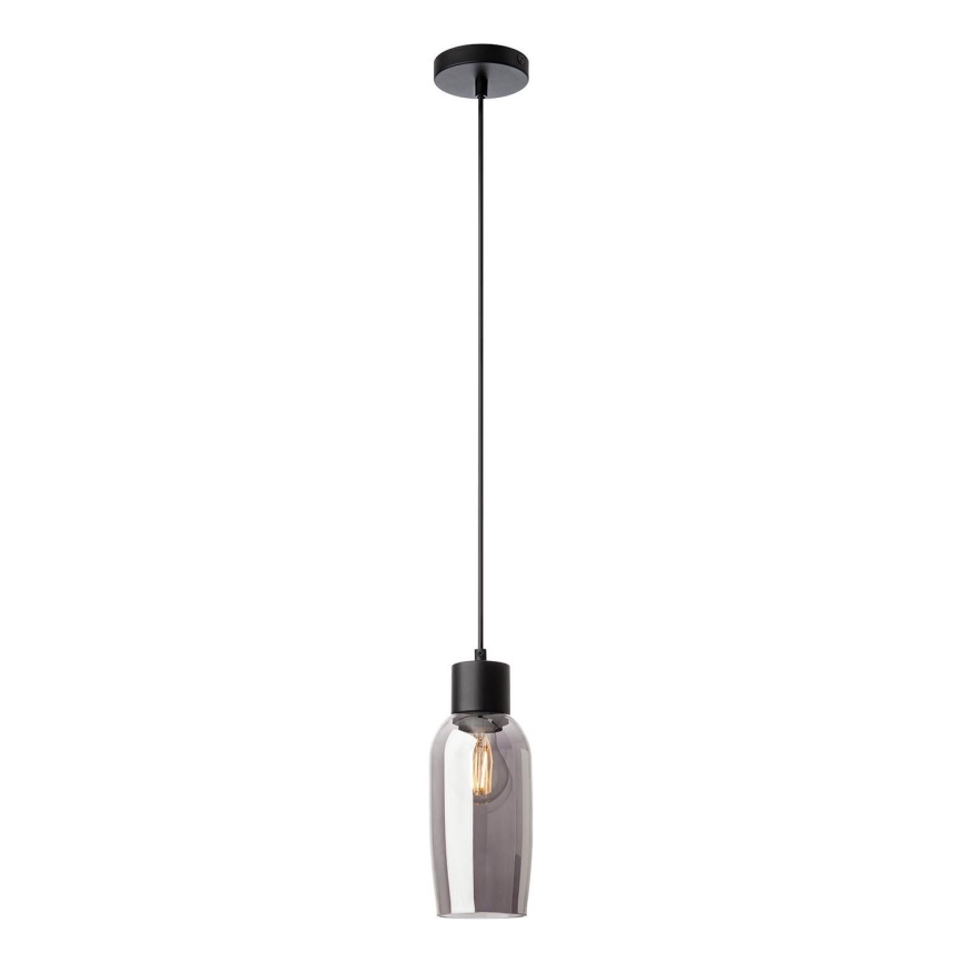 Redo 01-4044 - Lustra ar auklu ATLANTIS 1xE27/42W/230V d. 11 cm melna