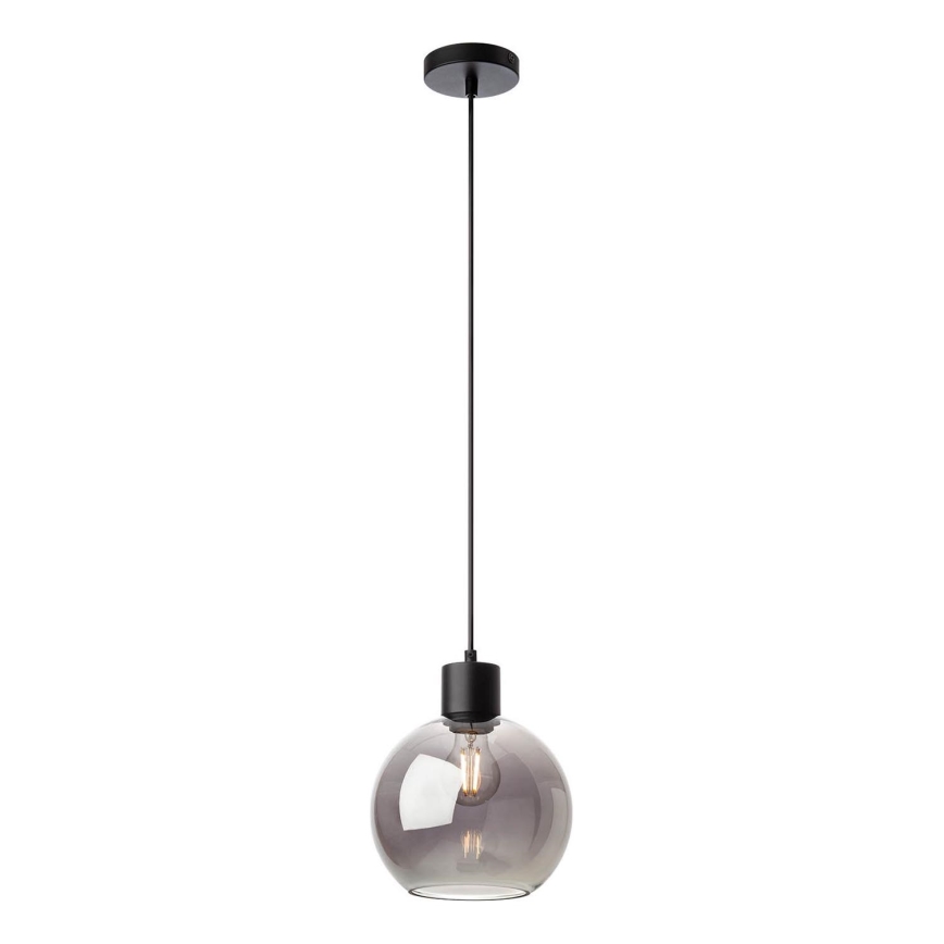 Redo 01-4045 - Lustra ar auklu ATLANTIS 1xE27/42W/230V d. 20 cm melna