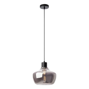 Redo 01-4046 - Lustra ar auklu ATLANTIS 1xE27/42W/230V d. 26 cm melna
