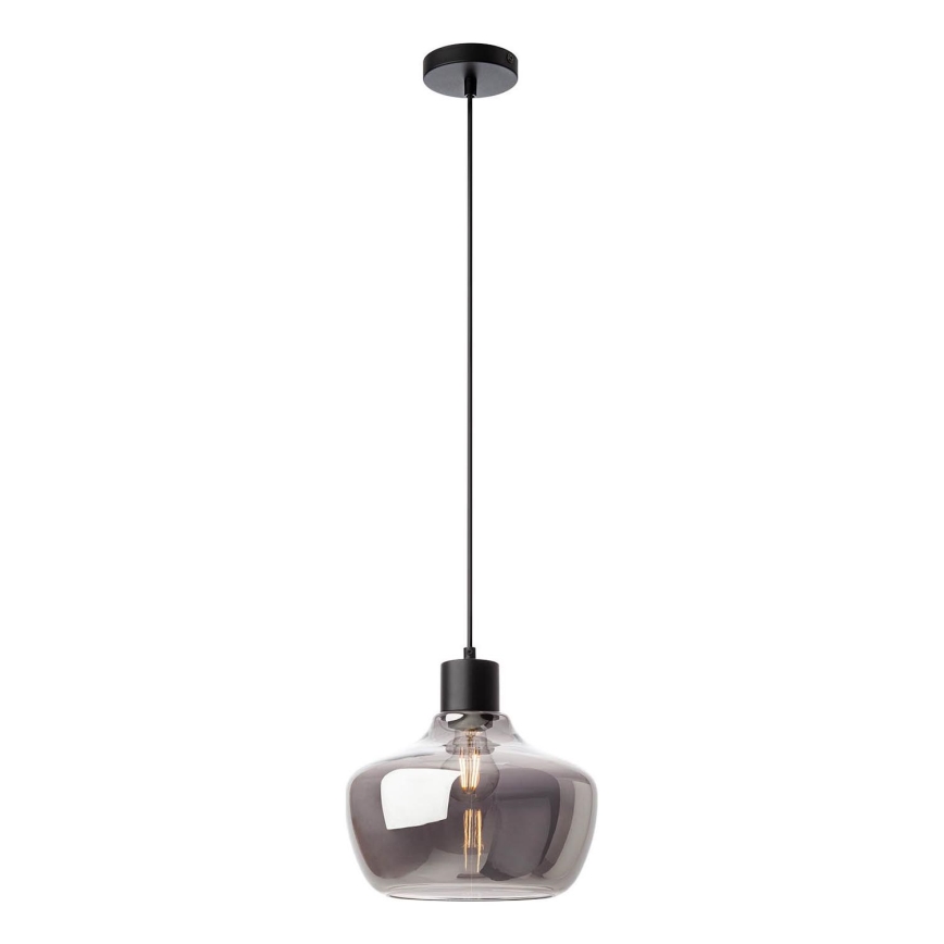 Redo 01-4046 - Lustra ar auklu ATLANTIS 1xE27/42W/230V d. 26 cm melna