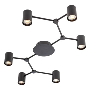 Redo 01-4048 - Starmetis WEBB 6xGU10/10W/230V melna