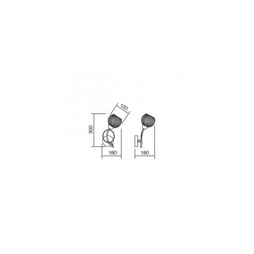 Redo 02-793 - Sienas lampa ANNE 1xE14/28W/230V