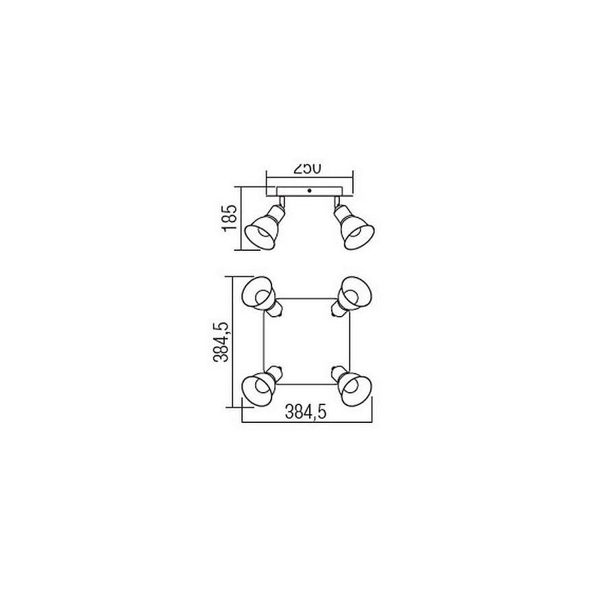 Redo 04-466 - Starmetis OLAF 4xE14/12W/230V
