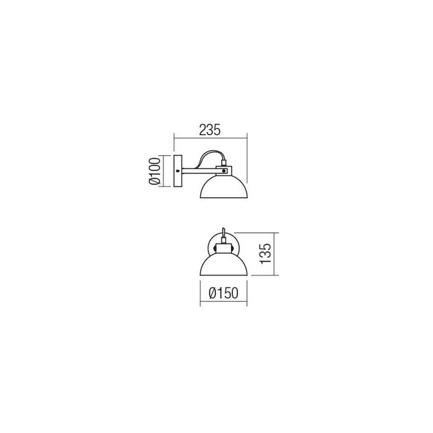 Redo 04-511 - Bērnu sienas lampa EOLO 1xE27/42W/230V