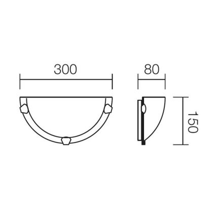 Redo 05-378 - Sienas lampa VIRGINIA 1xE27/42W/230V