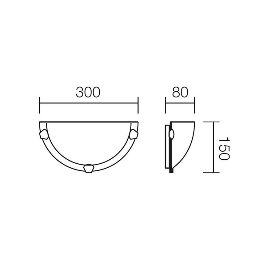 Redo 05-378 - Sienas lampa VIRGINIA 1xE27/42W/230V