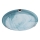 Redo 05-390 - Griestu lampa VIRGINIA 1xE27/42W/230V d. 30 cm zila