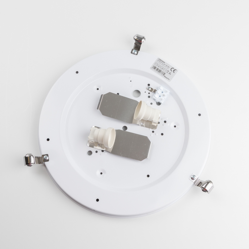 Redo 05-391 - Krēmkrāsas griestu gaismeklis VIRGINIA, 2xE27/42W/230V, Ø 40 cm