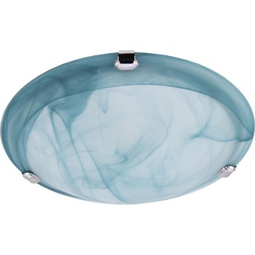 Redo 05-682 - Griestu lampa VIRGINIA 1xE27/42W/230V d. 25 cm zila