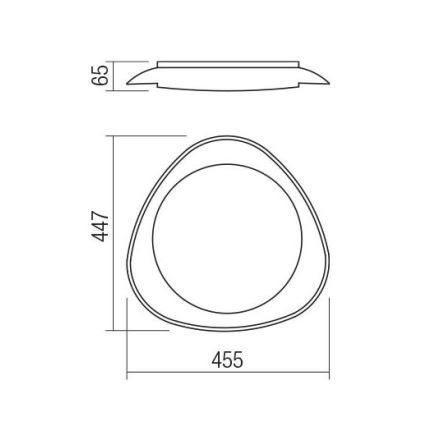 Redo 05-922 - LED Griestu lampa VERENA LED/24W/230V antracīta