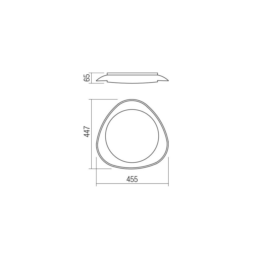 Redo 05-922 - LED Griestu lampa VERENA LED/24W/230V antracīta