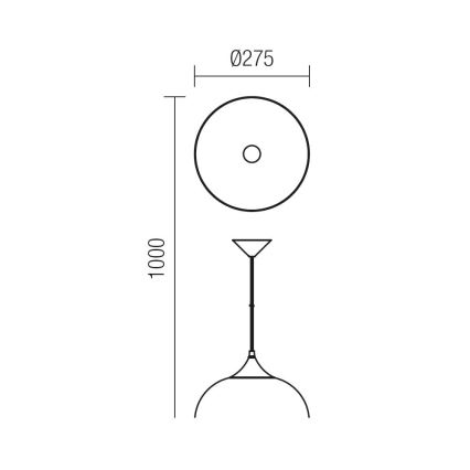 Redo 06-032 - Lustra ar auklu COLINE 1xE27/42W/230V