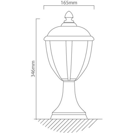 Redo 2604-3K BL - LED Āra lampa UNITE LED/6,5W/230V IP44