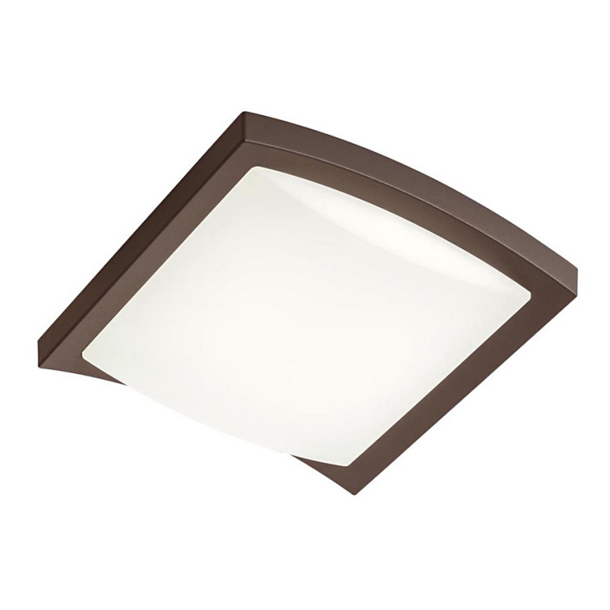 Redo 90008 - LED Āra griestu lampa TALLIN LED/21W/230V 24,5x24,5 cm IP54 brūna