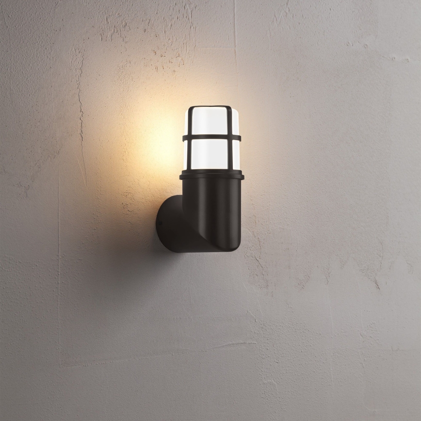 Redo 90198 - Āra sienas lampa TRITON 1xE27/28W/230V IP54 melna