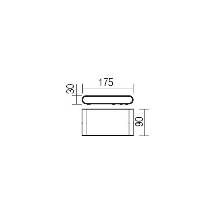 Redo 9054 - LED Āra sienas lampa POCKET LED/13W/230V IP54 antracīta
