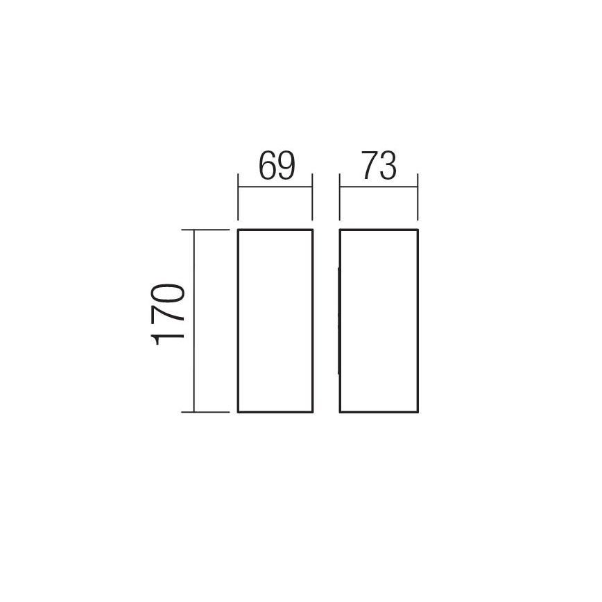 Redo 90635 - LED Āra sienas lampa SONNY 2xLED/5W/230V 2200/3000/4000K IP54 balta