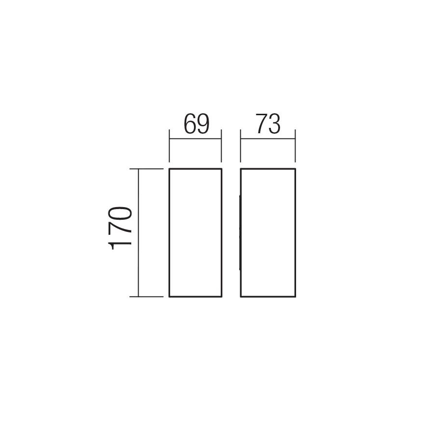 Redo 90636 - LED Āra sienas lampa SONNY 2xLED/5W/230V 2200/3000/4000K IP54 antracīta