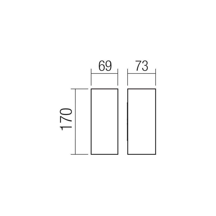 Redo 90637 - LED Āra sienas lampa SONNY 2xLED/5W/230V 2200/3000/4000K IP54 brūna