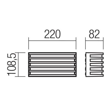 Redo 90638 - LED Āra sienas lampa BLAZE LED/12W/230V 3000K IP54 antracīta