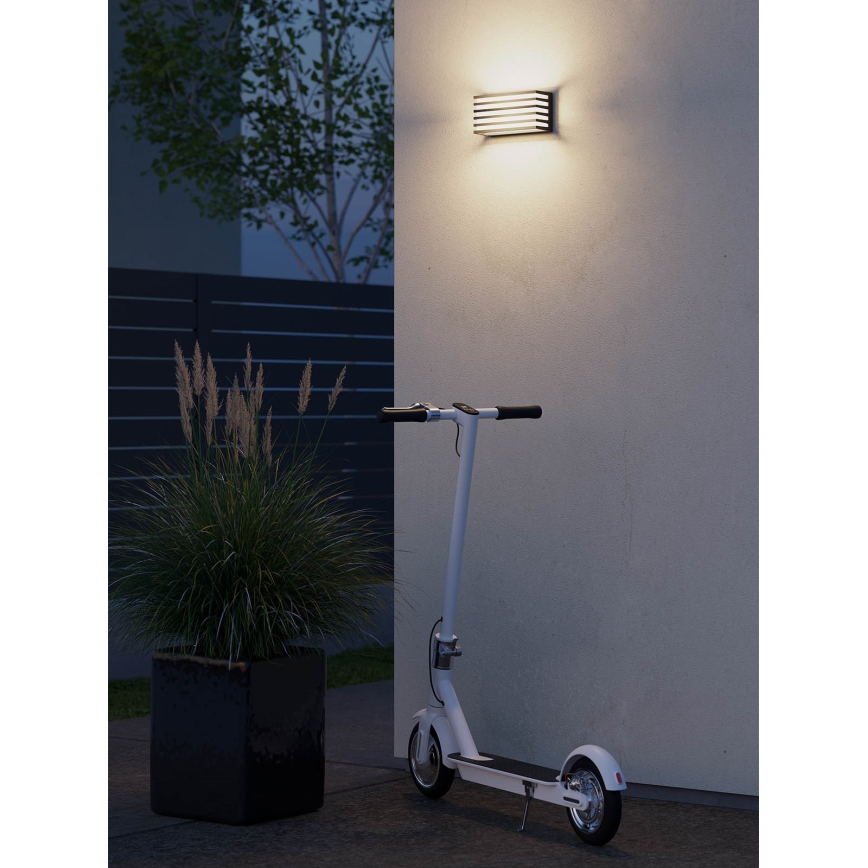 Redo 90639 - LED Āra sienas lampa BLAZE LED/12W/230V 3000K IP54 antracīta