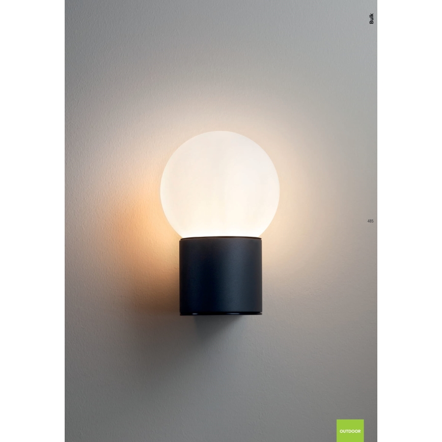 Redo 90640 - Āra sienas lampa BULK 1xE27/28W/230V IP44 antracīta