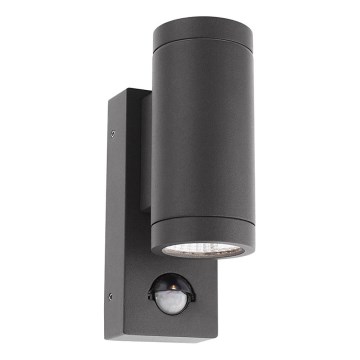 Redo 9453 - LED Āra sienas lampa ar sensoru VINCE 2xLED/3W/230V IP54 antracīta