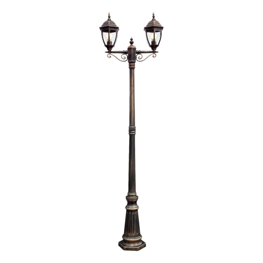 Redo 9609 - Āra lampa SEVILLA 2xE27/42W/230V IP44 zelta/patina