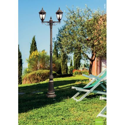 Redo 9609 - Āra lampa SEVILLA 2xE27/42W/230V IP44 zelta/patina